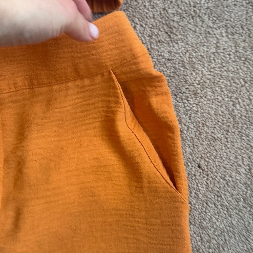 Orange Sleeveless Top and Pants Set - Picture 7 of 8